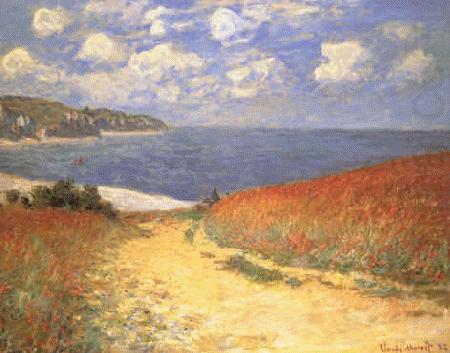 Path in the Wheat Fields at Pourville, Claude Monet